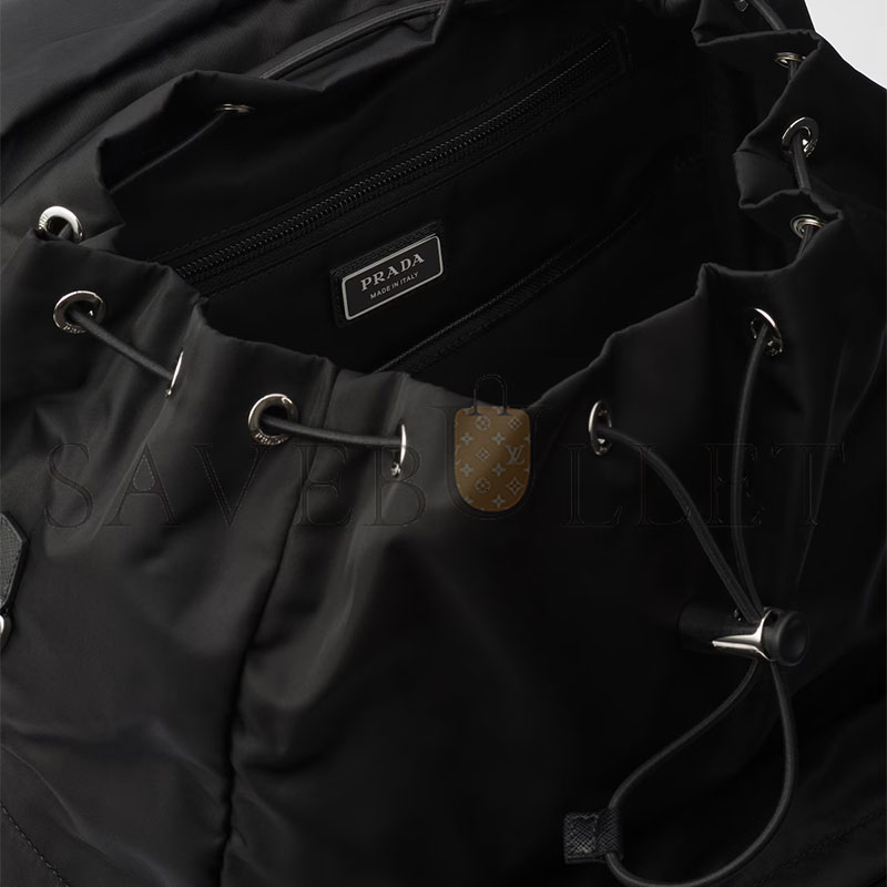 PRADA RE-NYLON AND SAFFIANO LEATHER BACKPACK 2VZ090 (57*32*19cm) PRADA RE-NYLON AND SAFFIANO LEATHER BACKPACK 2VZ090 (57*32*19cm)